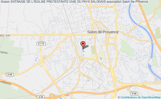 plan association Entraide De L?Église Protestante Unie Du Pays Salonais Salon-de-Provence