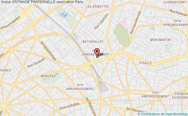 plan association Entraide Fraternelle Paris