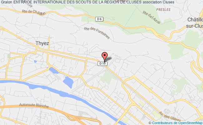 plan association Entraide Internationale Des Scouts De La Region De Cluses Cluses