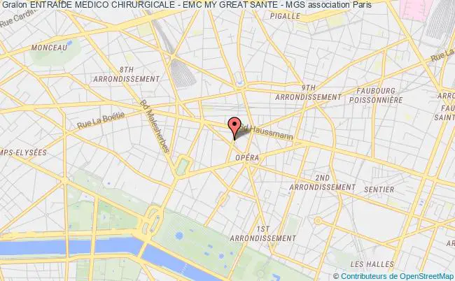 plan association Entraide Medico Chirurgicale - Emc My Great Sante - Mgs Paris