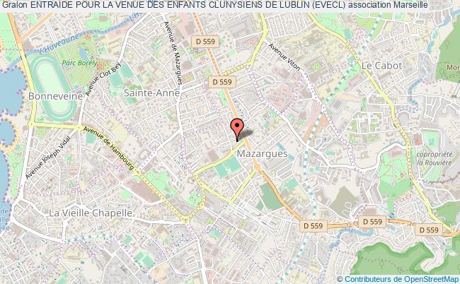 plan association Entraide Pour La Venue Des Enfants Clunysiens De Lublin (evecl) Marseille