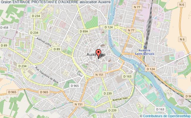 plan association Entraide Protestante D'auxerre Auxerre