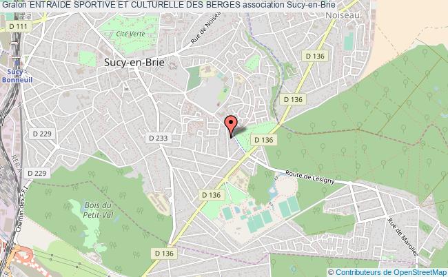 plan association Entraide Sportive Et Culturelle Des Berges Sucy-en-Brie