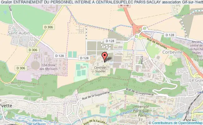 plan association Entrainement Du Personnel Interne À Centralesupelec Paris Saclay Gif-sur-Yvette