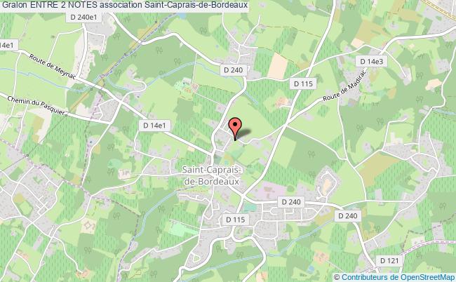 plan association Entre 2 Notes Saint-Caprais-de-Bordeaux