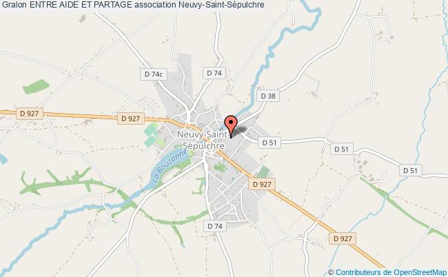 plan association Entre Aide Et Partage Neuvy-Saint-Sépulchre