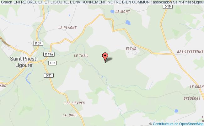 plan association Entre Breuilh Et Ligoure, L'environnement, Notre Bien Commun ! Saint-Priest-Ligoure