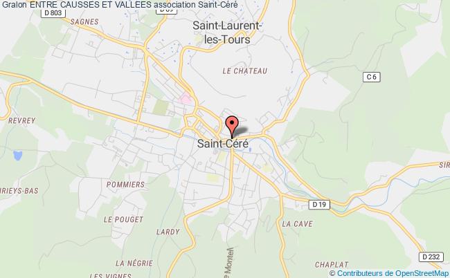 plan association Entre Causses Et Vallees Saint-Céré