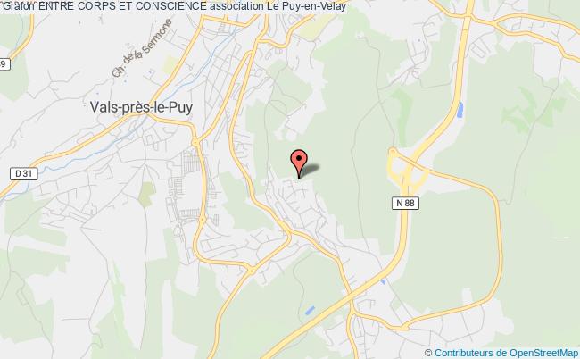 plan association Entre Corps Et Conscience Le Puy-en-Velay