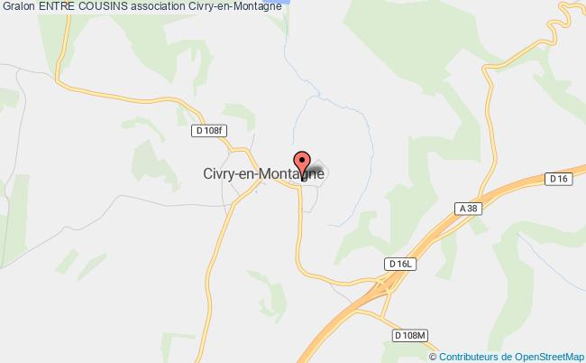 plan association Entre Cousins Civry-en-Montagne