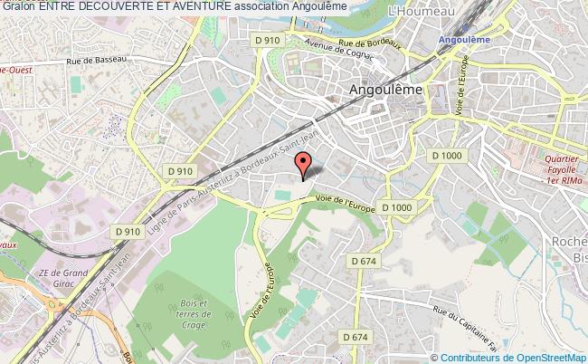 plan association Entre Decouverte Et Aventure Angoulême