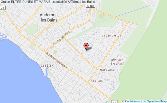 plan association Entre Dunes Et Marais Andernos-les-Bains