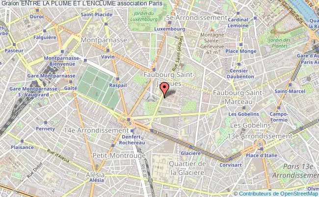 plan association Entre La Plume Et L'enclume Paris