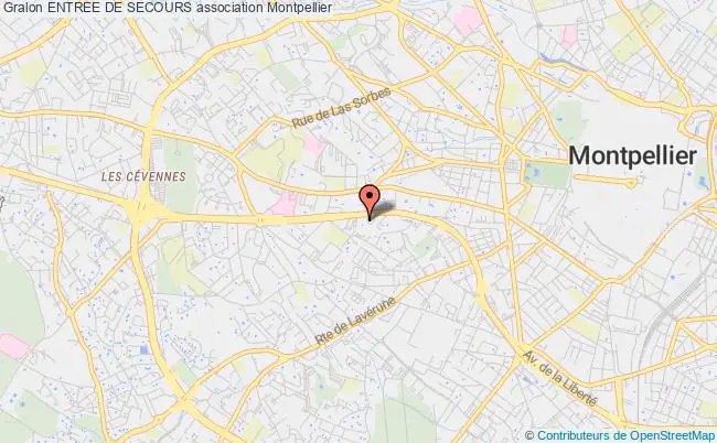 plan association Entree De Secours Montpellier