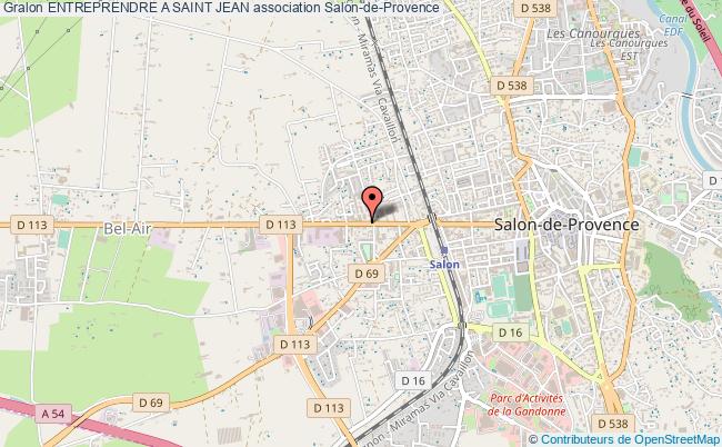 plan association Entreprendre A Saint Jean Salon-de-Provence