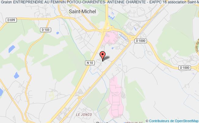 plan association Entreprendre Au Feminin Poitou-charentes- Antenne Charente - Eafpc 16 Saint-Michel
