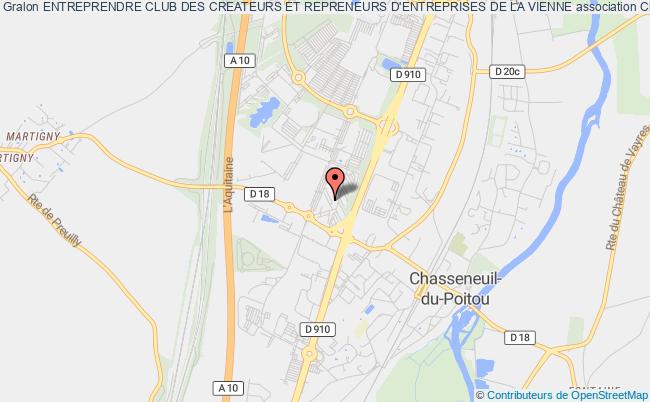 plan association Entreprendre Club Des Createurs Et Repreneurs D'entreprises De La Vienne Chasseneuil-du-Poitou