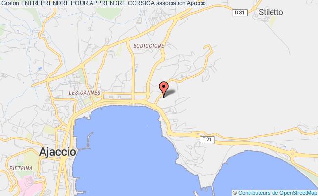 plan association Entreprendre Pour Apprendre Corsica Ajaccio