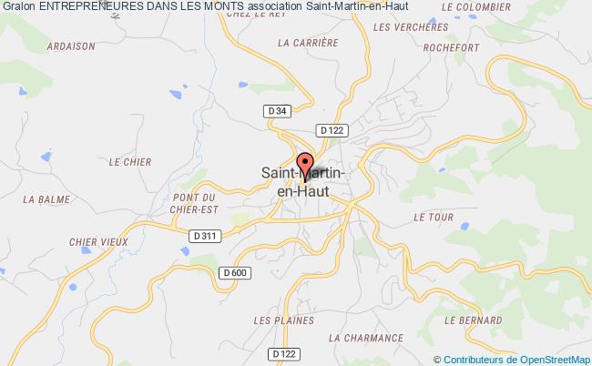 plan association Entrepreneures Dans Les Monts Saint-Martin-en-Haut