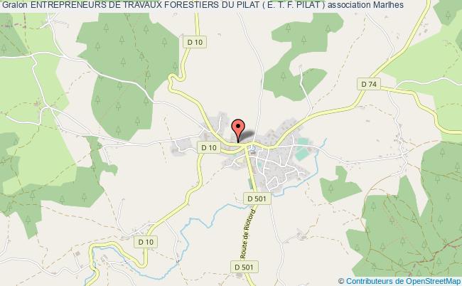 plan association Entrepreneurs De Travaux Forestiers Du Pilat ( E. T. F. Pilat ) Marlhes