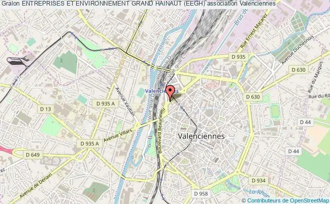 plan association Entreprises Et Environnement Grand Hainaut (eegh) Valenciennes Cédex