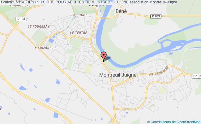 plan association Entretien Physique Pour Adultes De Montreuil-juigne Montreuil-Juigné