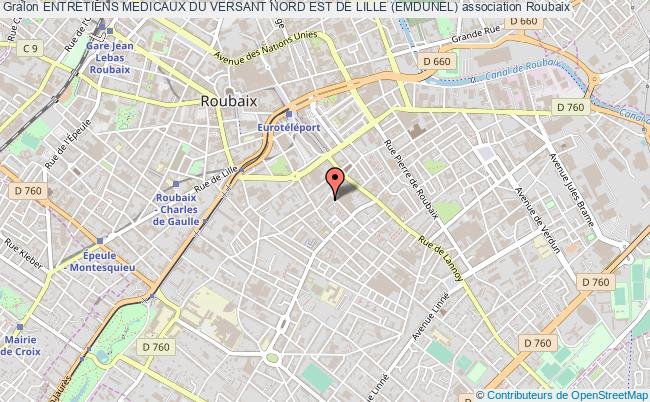 plan association Entretiens Medicaux Du Versant Nord Est De Lille (emdunel) Roubaix