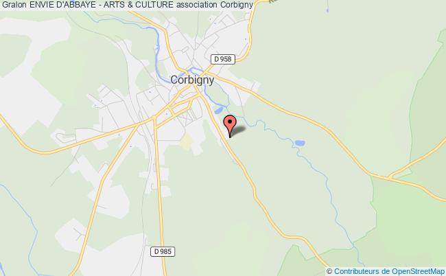 plan association Envie D'abbaye - Arts & Culture Corbigny