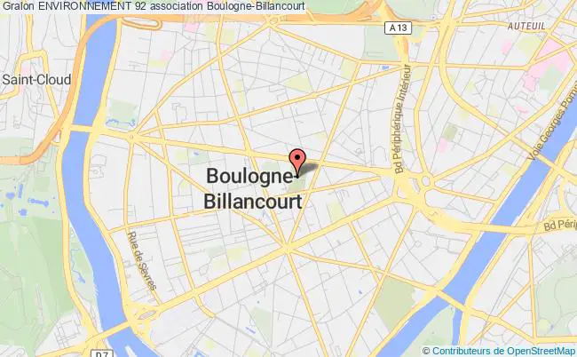 plan association Environnement 92 Boulogne-Billancourt