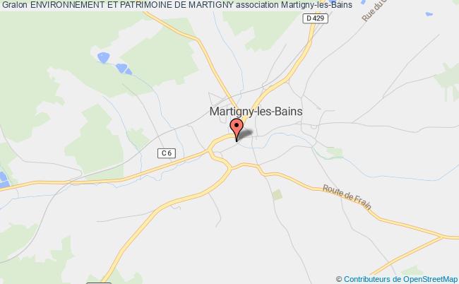 plan association Environnement Et Patrimoine De Martigny Martigny-les-Bains
