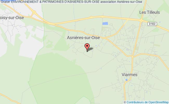 plan association Environnement & Patrimoines D'asnieres-sur-oise Asnières-sur-Oise