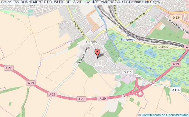 plan association Environnement Et Qualite De La Vie - Cagny - Amiens Sud Est Cagny