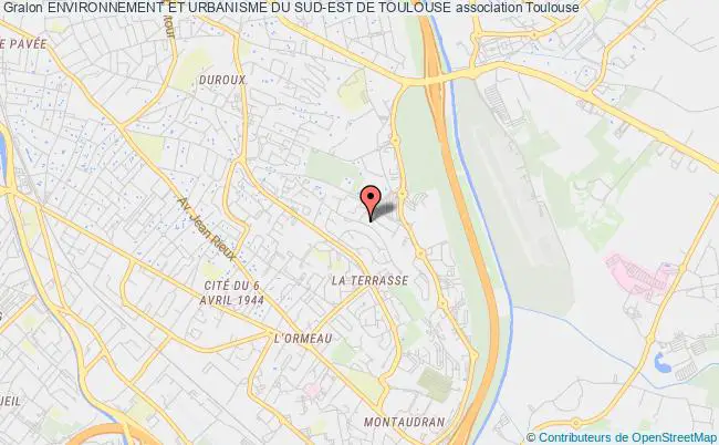 plan association Environnement Et Urbanisme Du Sud-est De Toulouse Toulouse