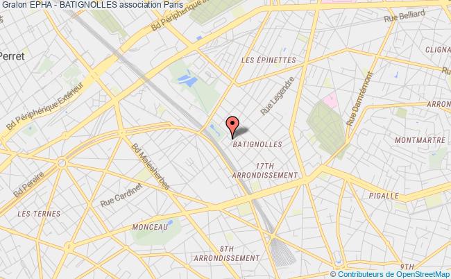 plan association Epha - Batignolles Paris