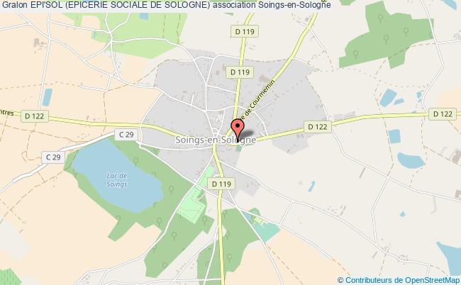 plan association Epi'sol (epicerie Sociale De Sologne) Soings-en-Sologne