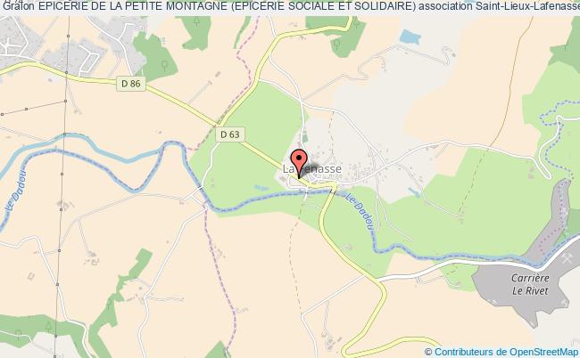 plan association Epicerie De La Petite Montagne (epicerie Sociale Et Solidaire) Saint-Lieux-Lafenasse