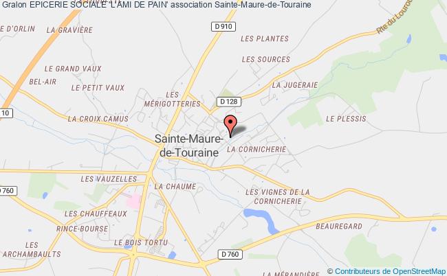 plan association Epicerie Sociale 'l'ami De Pain' Sainte-Maure-de-Touraine