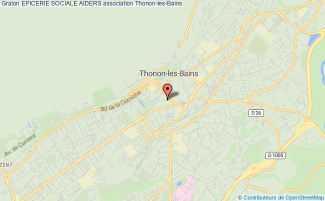 plan association Epicerie Sociale Aiders Thonon-les-Bains