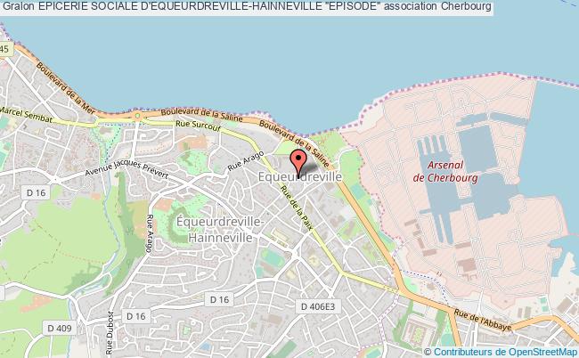 plan association Epicerie Sociale D'equeurdreville-hainneville "episode" Cherbourg en Cotentin