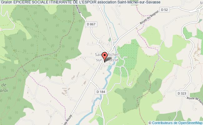 plan association Epicerie Sociale Itinerante De L'espoir Saint-Michel-sur-Savasse