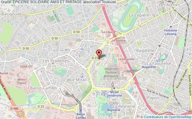plan association Epicerie Solidaire Amis Et Partage Toulouse
