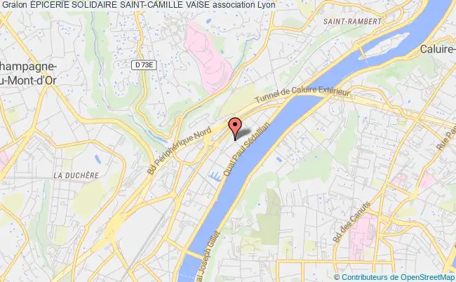 plan association Épicerie Solidaire Saint-camille Vaise Lyon