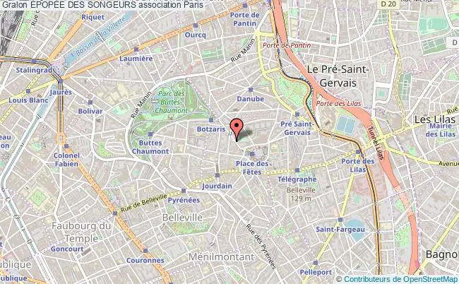 plan association ÉpopÉe Des Songeurs Paris