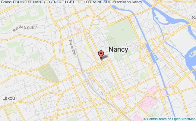 plan association Équinoxe Nancy - Centre Lgbti+ De Lorraine-sud Nancy