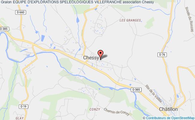 plan association Equipe D'explorations Speleologiques Villefranche Chessy
