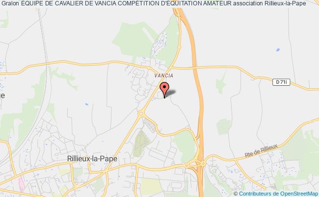 plan association Équipe De Cavalier De Vancia CompÉtition D'Équitation Amateur Rillieux-la-Pape