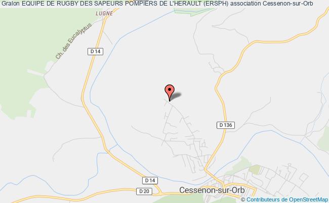 plan association Equipe De Rugby Des Sapeurs Pompiers De L'herault (ersph) Cessenon-sur-Orb