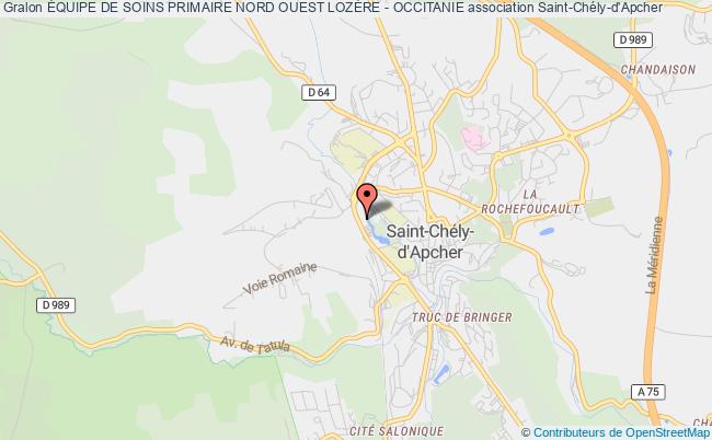 plan association Équipe De Soins Primaire Nord Ouest LozÈre - Occitanie Saint-Chély-d'Apcher