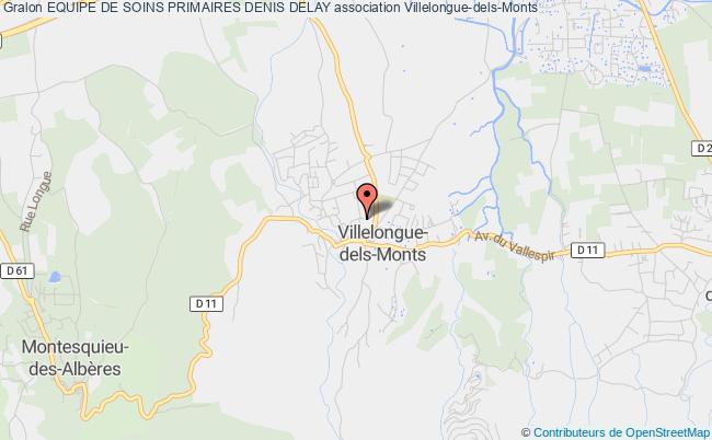 plan association Equipe De Soins Primaires Denis Delay Villelongue-dels-Monts