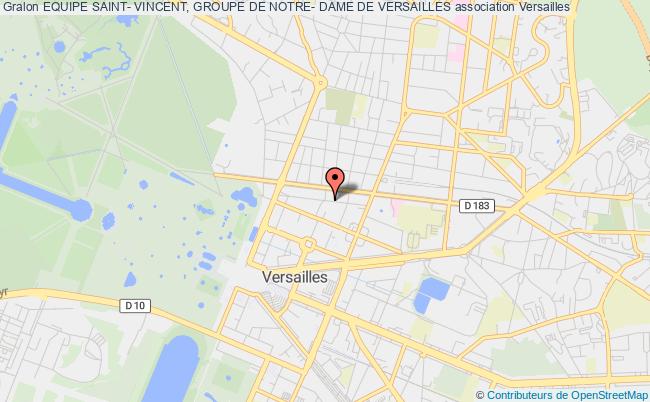 plan association Equipe Saint- Vincent, Groupe De Notre- Dame De Versailles Versailles